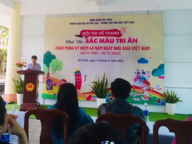 Hội thi vẽ tranh “Sắc màu tri ân” cấp quận chào mừng 40 năm NGVN 20/11