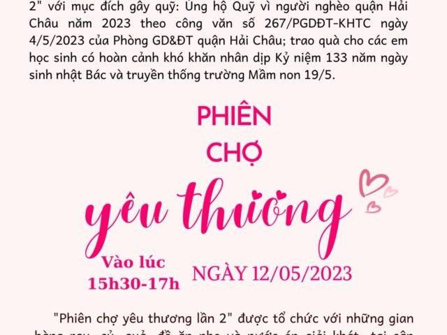 PHIÊN CHỢ YÊU THƯƠNG