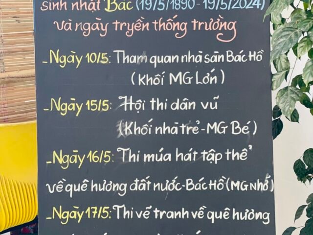 Chuỗi các hoạt động chào mừng 134 năm sinh nhật Bác (19/5/1890-19/5/2024) và ngày truyền thống trường
