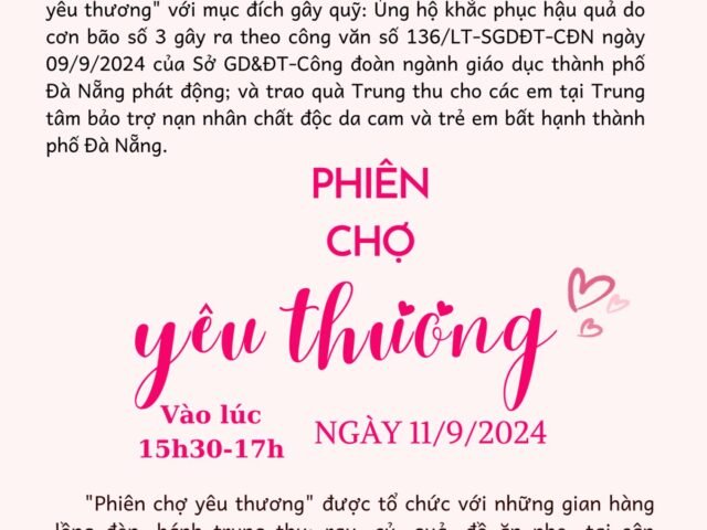 PHIÊN CHỢ YÊU THƯƠNG